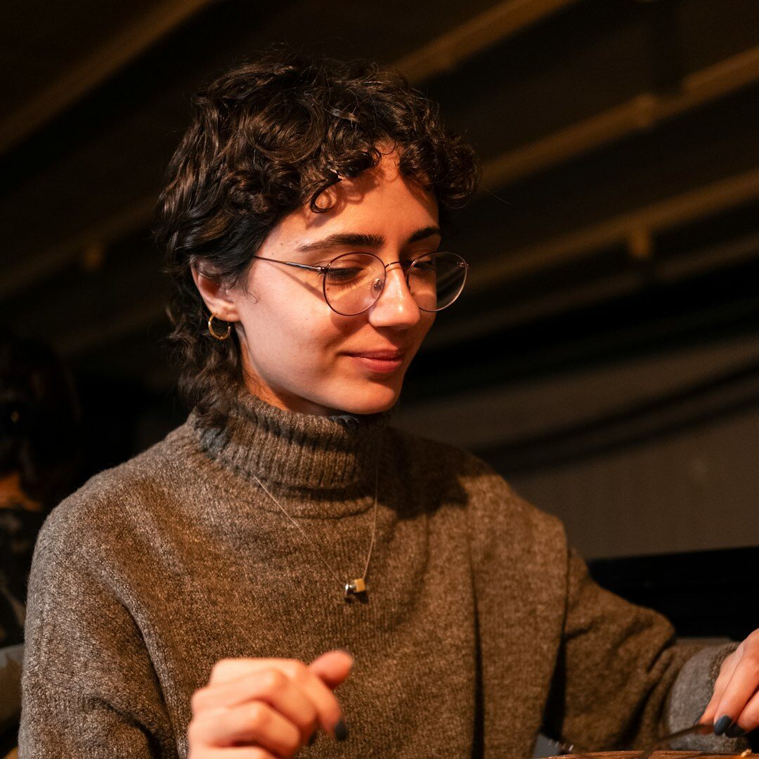 Portrait of an Australian female sound engineer smiling